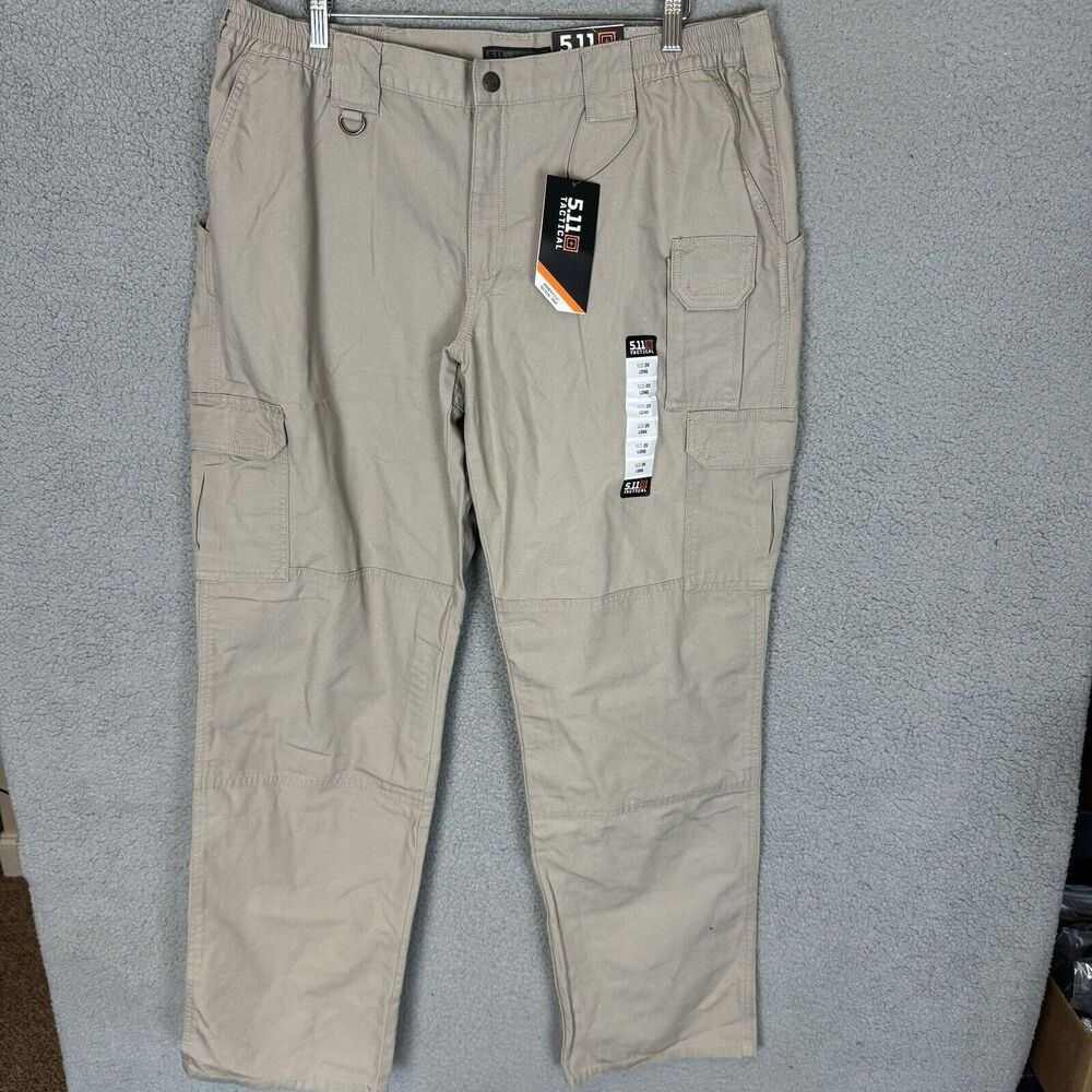 5.11 Tactical Pants Womens 20 Long Utility Cargo Khaki Work Pro Ripstop Beige